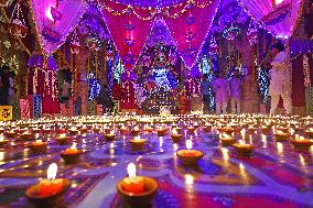 DIwali Festival Celebration At Akshardham Temple In Jaipur