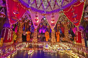 DIwali Festival Celebration At Akshardham Temple In Jaipur