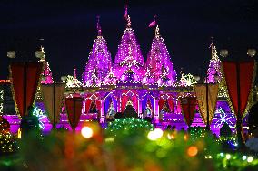 DIwali Festival Celebration At Akshardham Temple In Jaipur