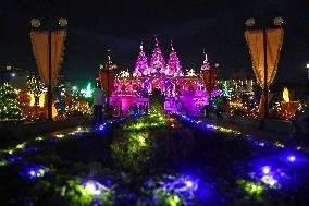 DIwali Festival Celebration At Akshardham Temple In Jaipur