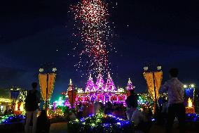 DIwali Festival Celebration At Akshardham Temple In Jaipur