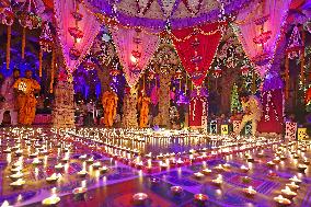 DIwali Festival Celebration At Akshardham Temple In Jaipur