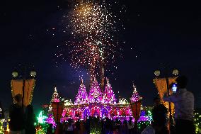 DIwali Festival Celebration At Akshardham Temple In Jaipur