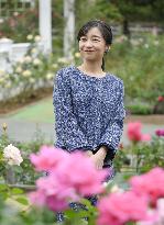 Princess Kako at rose garden near Tokyo