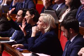 Public Session Of The Parliamentary Niche Of RN Group - Paris