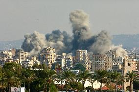 Israeli Airstrikes - Tyre