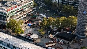 Aerial views of Berlin