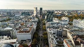 Aerial views of Berlin