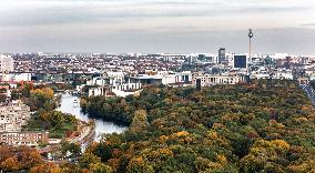 Aerial views of Berlin