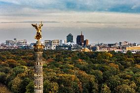 Aerial views of Berlin