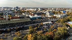 Aerial views of Berlin