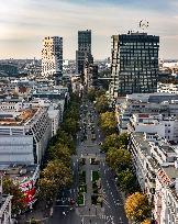 Aerial views of Berlin