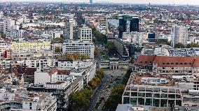 Aerial views of Berlin