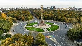 Aerial views of Berlin