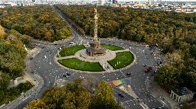 Aerial views of Berlin