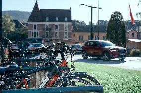 Illustration Of A Bike Park - Annecy