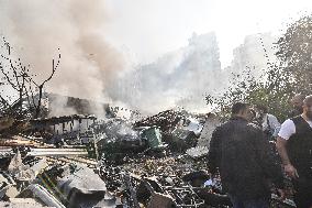 Israeli Airstrike In Beirut, Lebanon