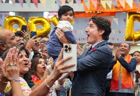 Justin Trudeau Attends A Diwali Celebration - Ontario