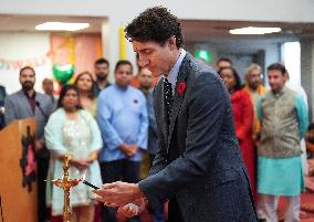 Justin Trudeau Attends A Diwali Celebration - Ontario