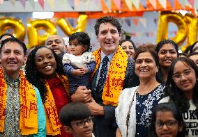 Justin Trudeau Attends A Diwali Celebration - Ontario