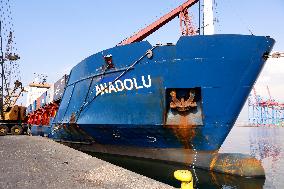 A Humanitarian Ship From Turkey Arrives In Beirut