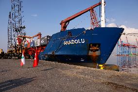 A Humanitarian Ship From Turkey Arrives In Beirut