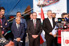 A Humanitarian Ship From Turkey Arrives In Beirut