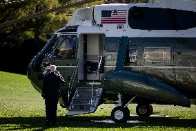 President Biden Boarding Marine One - DC