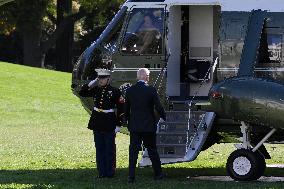 DC: President Biden hold a White House departure