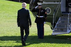 DC: President Biden hold a White House departure