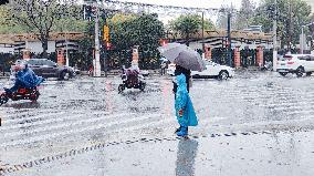 Heavy Rain Hit Shanghai