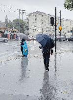 Heavy Rain Hit Shanghai