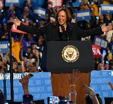 Campaign Rally In West Allis Wisconsin With Kamala Harris And Cardi B