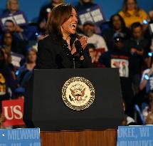 Campaign Rally In West Allis Wisconsin With Kamala Harris And Cardi B