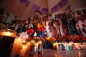 Devotees Gives Tribute Of Santa Muerte