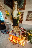 Devotees Gives Tribute Of Santa Muerte