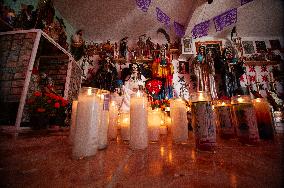 Devotees Gives Tribute Of Santa Muerte