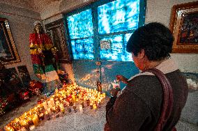 Devotees Gives Tribute Of Santa Muerte