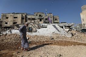 Israeli Army Demolishes UNRWA Office - West Bank