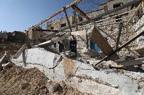 Israeli Army Demolishes UNRWA Office - West Bank