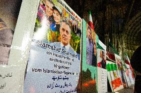 Protest Over Execution Of Jamshid Sharmahd In Cologne