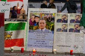 Protest Over Execution Of Jamshid Sharmahd In Cologne