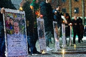 Protest Over Execution Of Jamshid Sharmahd In Cologne