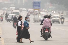 Pollution Level Increases In Kathmandu, Nepal.