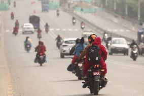 Pollution Level Increases In Kathmandu, Nepal.