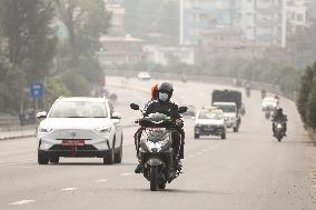 Pollution Level Increases In Kathmandu, Nepal.