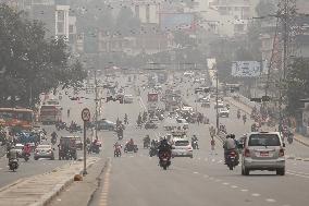 Pollution Level Increases In Kathmandu, Nepal.