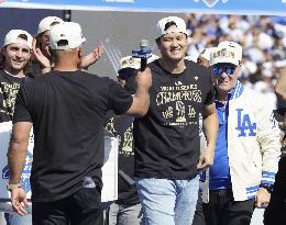 Baseball: Dodgers' World Series championship celebration