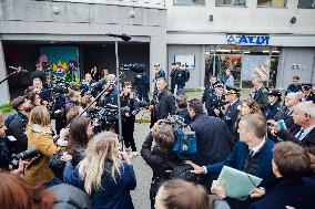 Bruno Retailleau on visit in Rennes