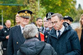 Bruno Retailleau on visit in Rennes